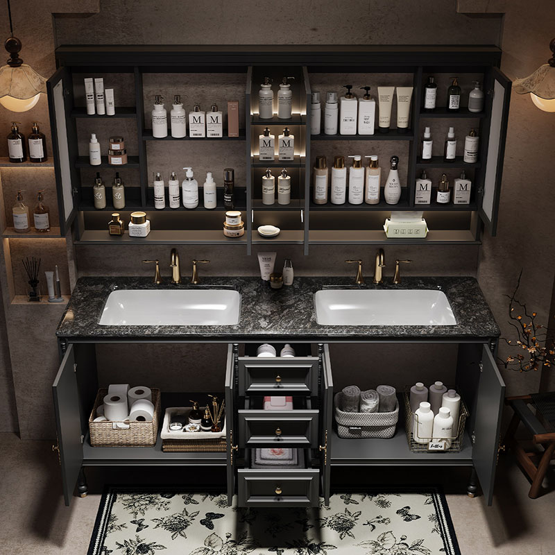 Luxury Skincare Makeup - Роскошный современный органайзер для ванной комнаты: