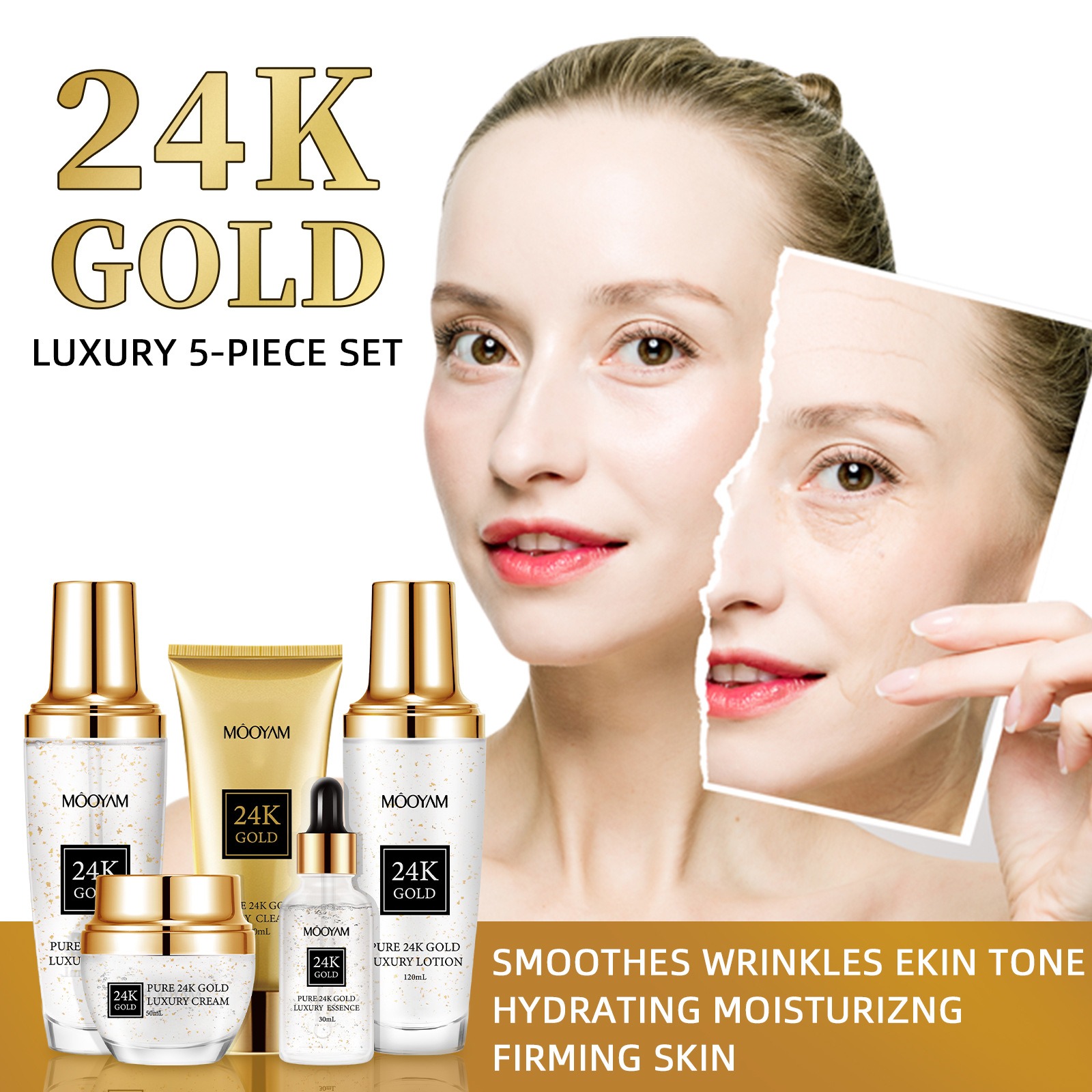 24-каратное золото, роскошный  – обзор и цена Luxury Skincare Line