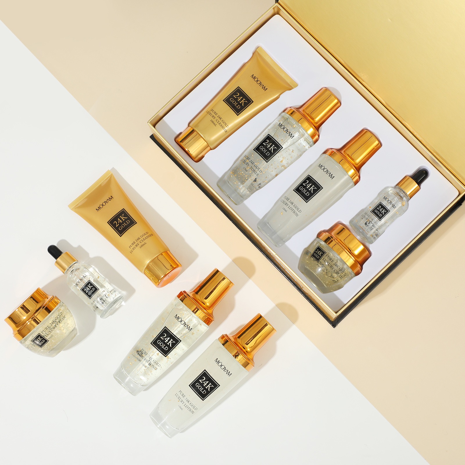 24-каратное золото, роскошный  – обзор и цена Luxury Skincare Line